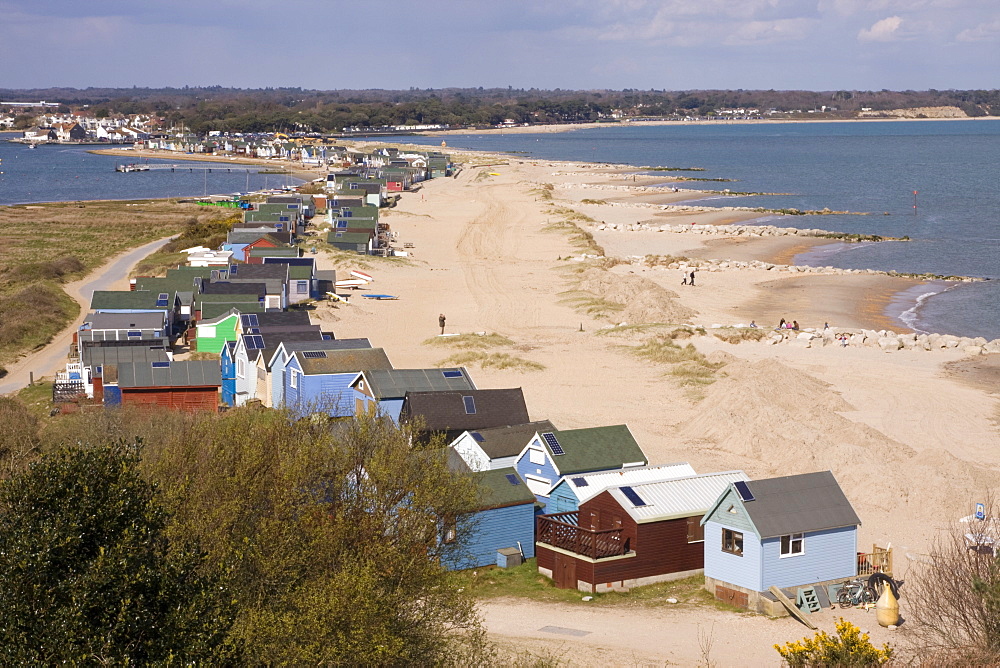 Mudeford spit or sandbank, Christchurch Harbour, Dorset, England, United Kingdom, Europe