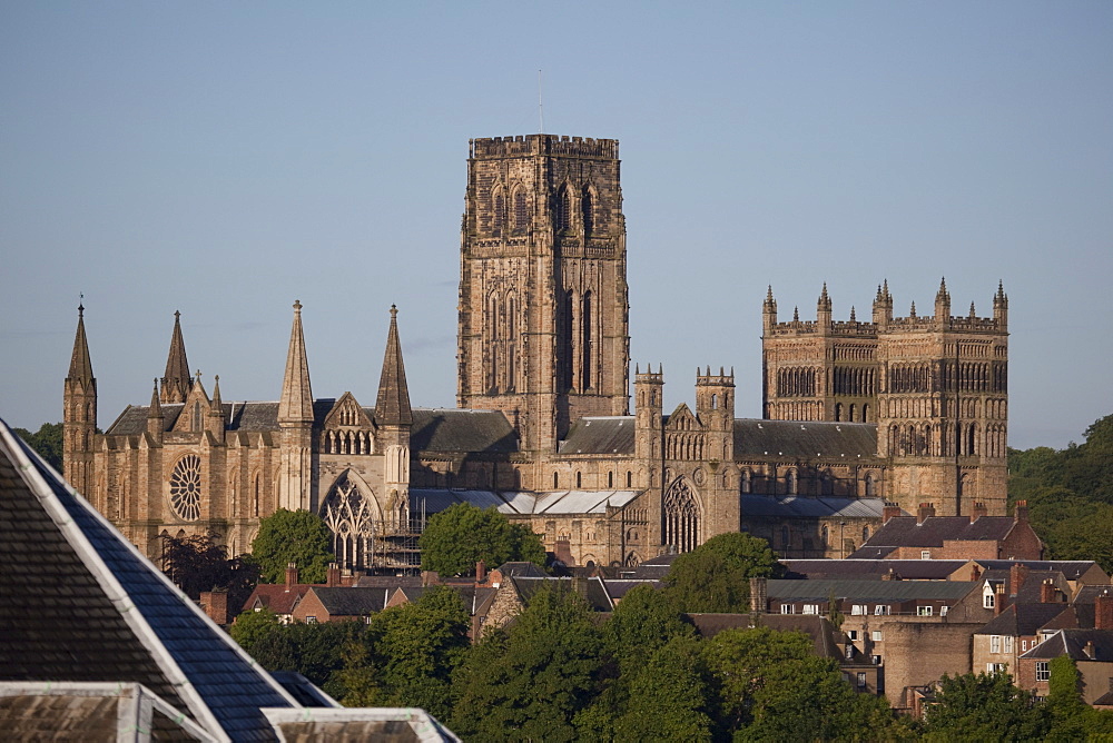 Durham Cathedral from the southeast, UNESCO World Heritage Site, Durham, England, United Kingdom, Europe