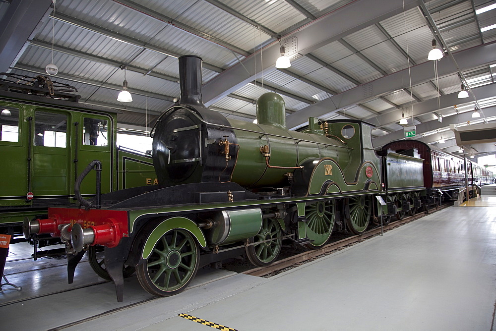 Express Passenger Engine No. 563, built 1893, at Locomotion, The National Railway Museum at Shildon, County Durham, England, United Kingdom, Europe