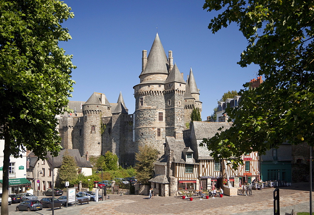 Vitre Castle, Vitre, Brittany, France, Europe