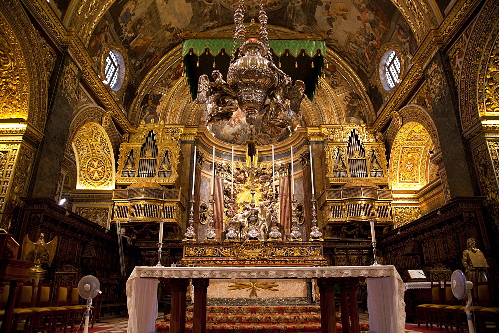 High Altar, St. John's CoCathedral, Valletta, Malta, Europe