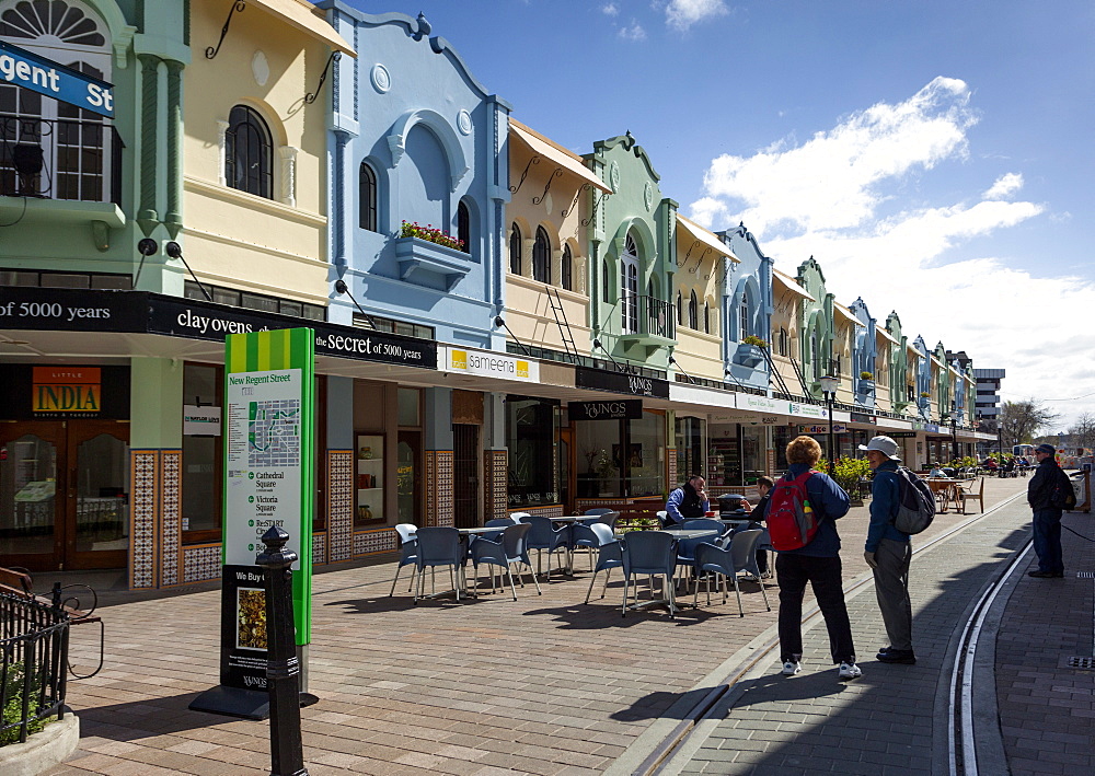 New Regent Street, Christchurch, Canterbury, South Island, New Zealand, Pacific