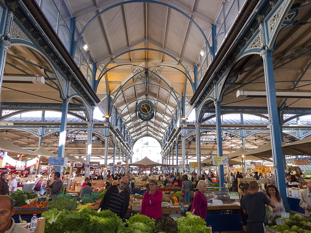 Market hall, Dijon, Burgundy, France, Europe