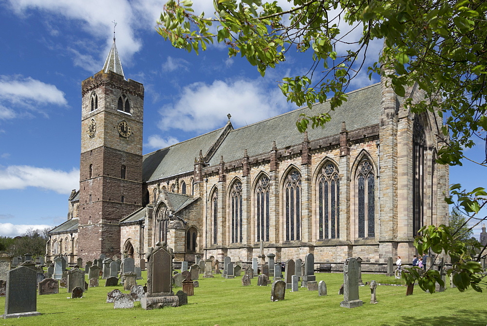 Dunblane Cathedral from the southeast, Dunblane, Stirling, cotland, United Kingdom, Europe