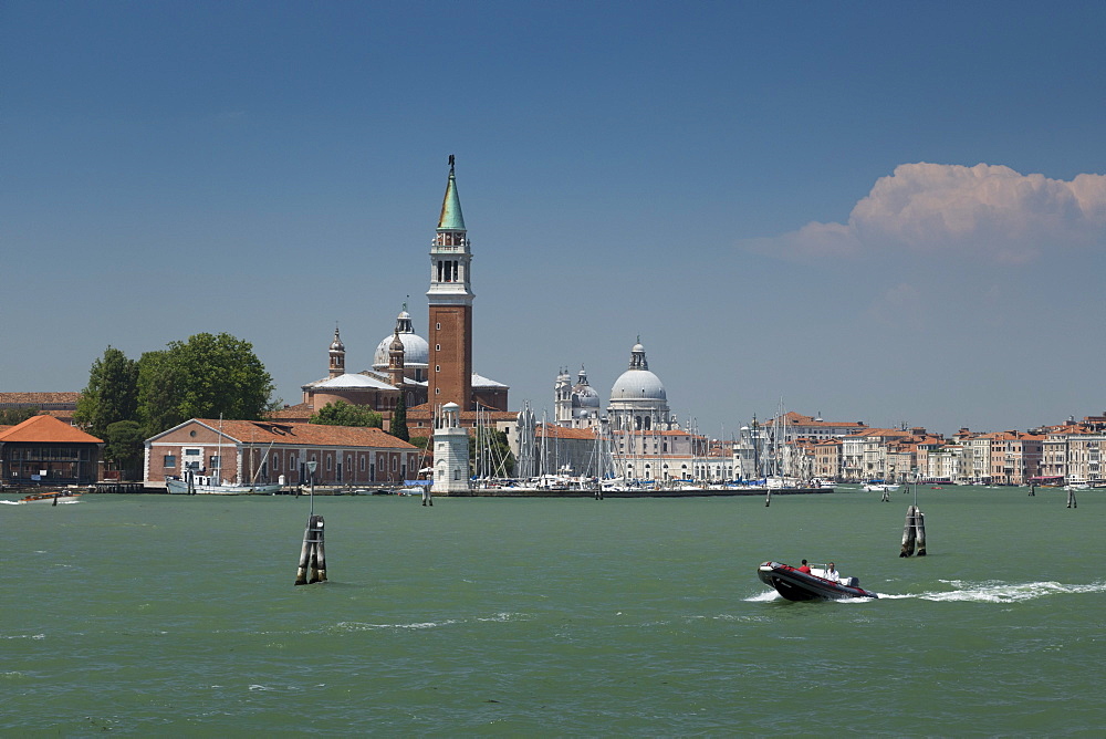 Churches of San Giorgio Maggiore and Santa Maria della Salute, Venice, UNESCO World Heritage Site, Veneto, Italy, Europe