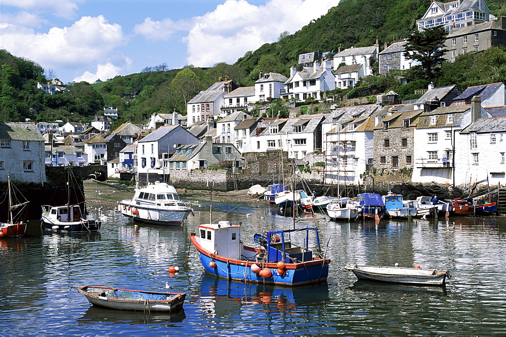 The harbour, Polperro, Cornwall, England, United Kingdom, Europe