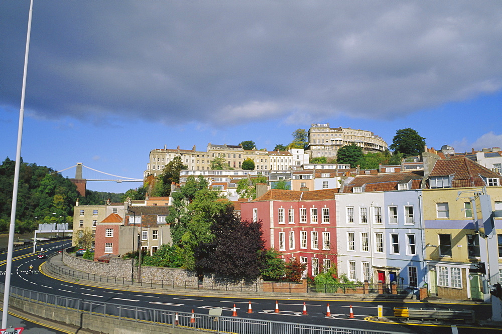 Clifton from Hotwells, Bristol, England, UK