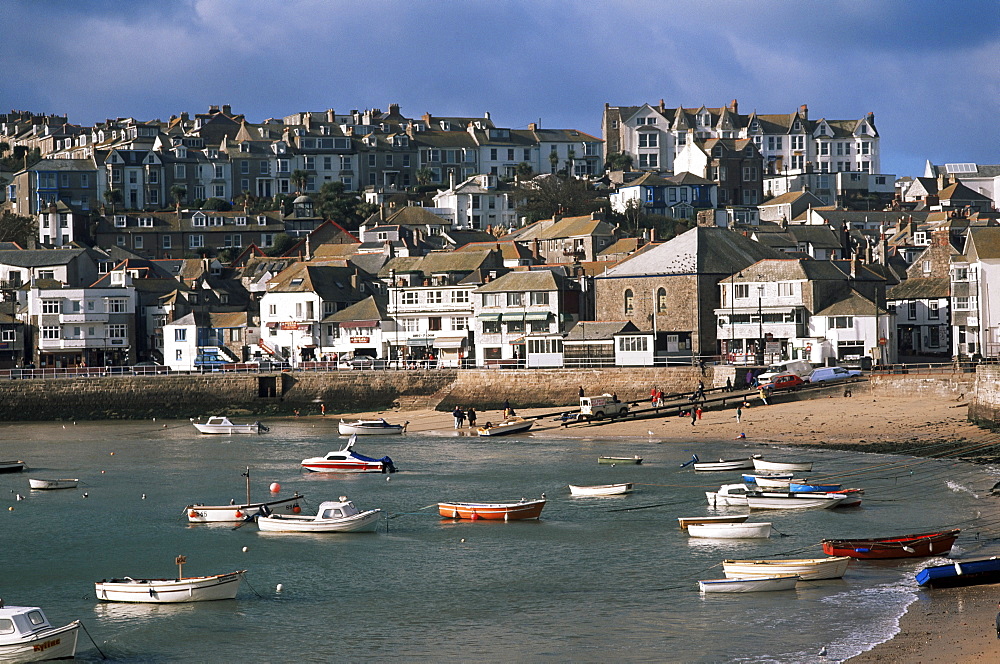 St. Ives harbour, St. Ives, Cornwall, England, United Kingdom, Europe