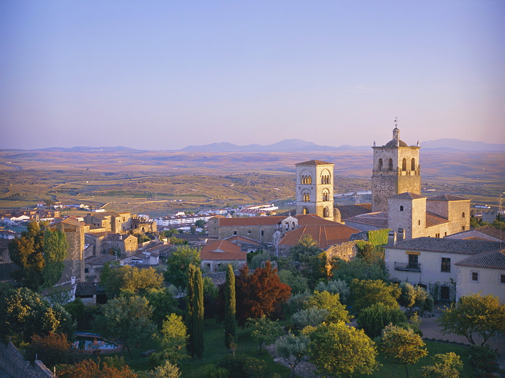 View from castle of Trujillo, Caceves, Extremadura, Spain, Europe