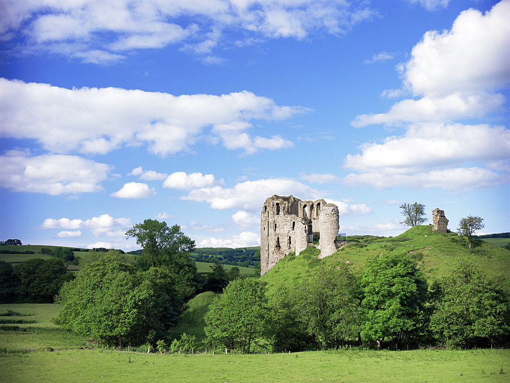 Clun Castle, Shropshire, England, United Kingdom, Europe