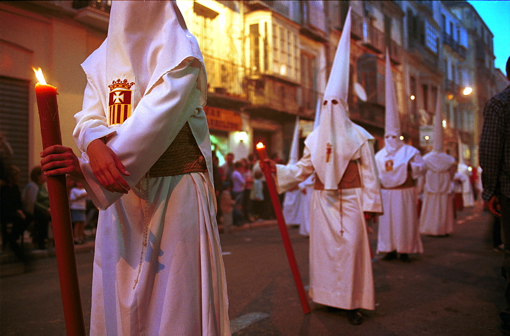 Malaga-Spain - Easter Week (Semana Santa) - Penitents in procession 