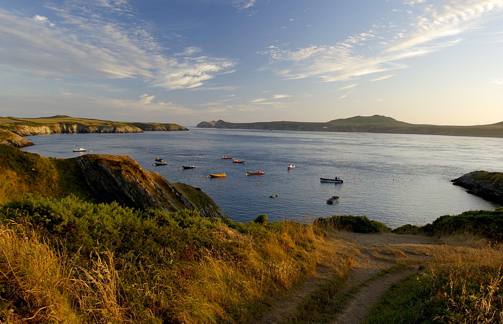 Ramsey Sound from St. Justinian's, Pembrokeshire Coast National Park, Wales, United Kingdom, Europe