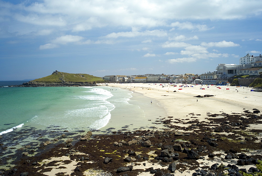 Porthmeor beach, St. Ives, Cornwall, England, United Kingdom, Europe