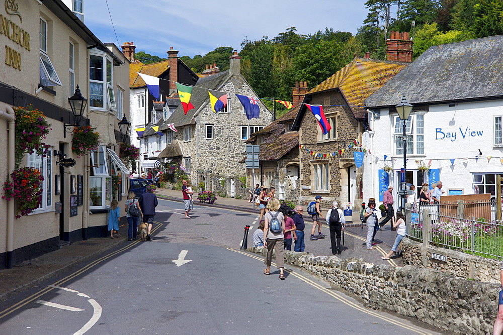 Beer village during Regatta Week, Devon, England, United Kingdom, Europe