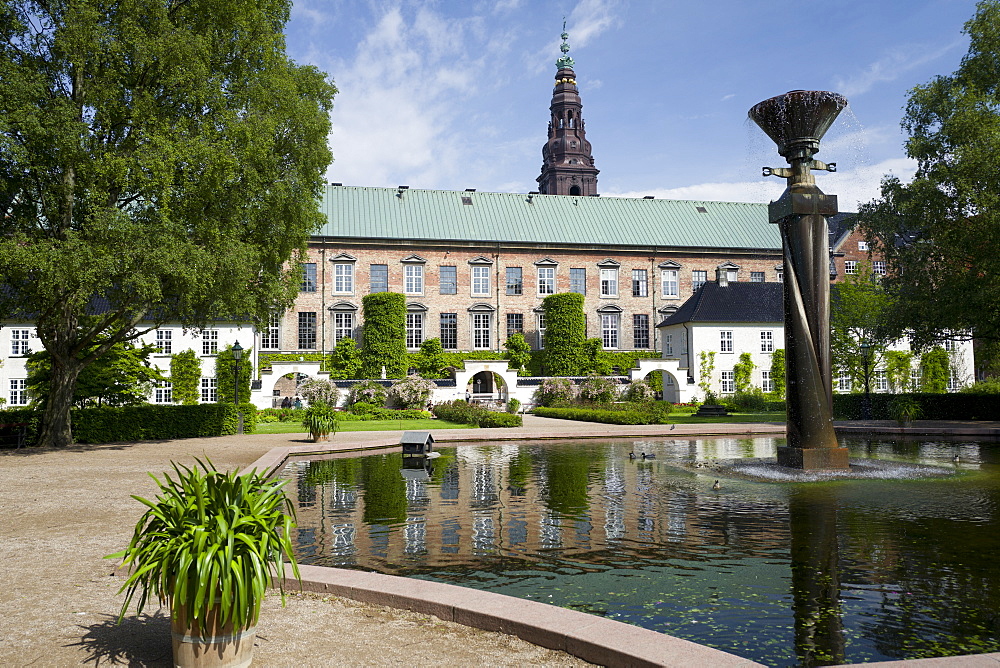 Library Gardens, Slotsholmen, Copenhagen, Denmark, Europe