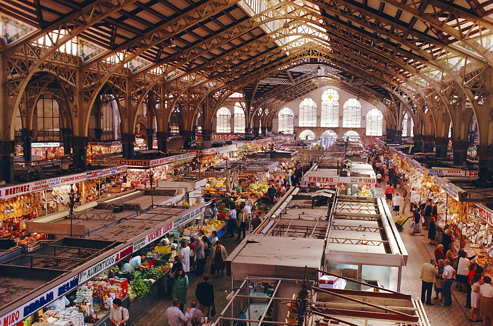 The Central Market, Valencia city, Valencia, Spain, Europe