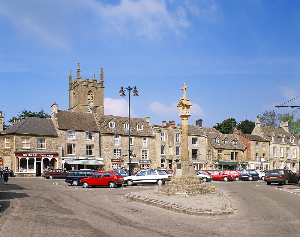 Market Square, Stow-on-the-Wold, Gloucestershire, The Cotswolds, England, United Kingdom, Europe