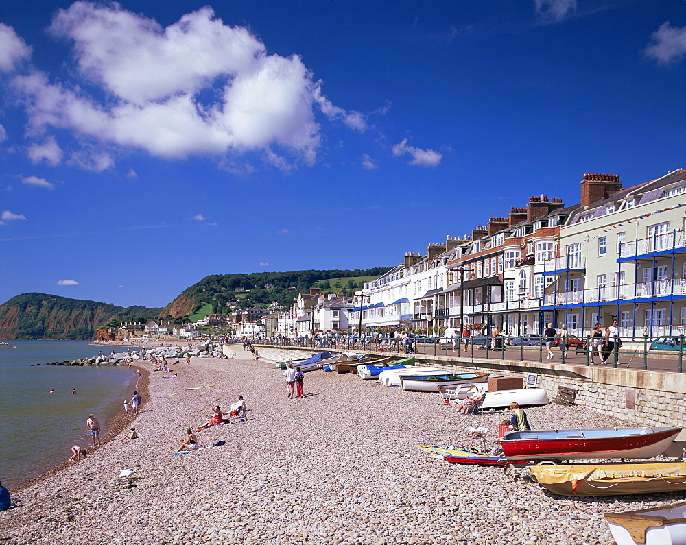 Sea front, Sidmouth, Devon, England, United Kingdom, Europe