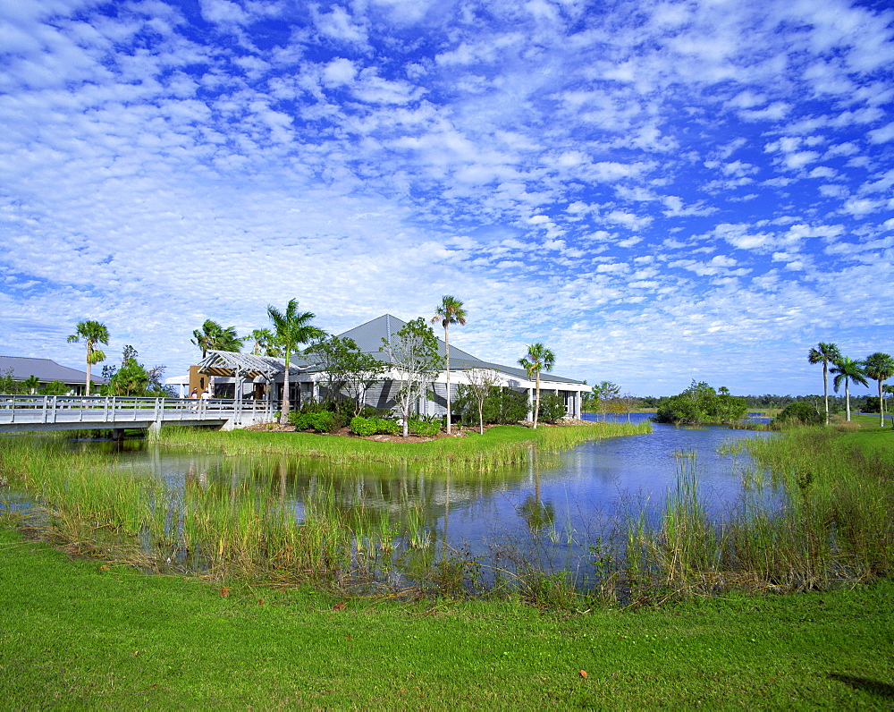 A visitors centre in wetlands, Everglades National Park, Florida, United States of America, North America