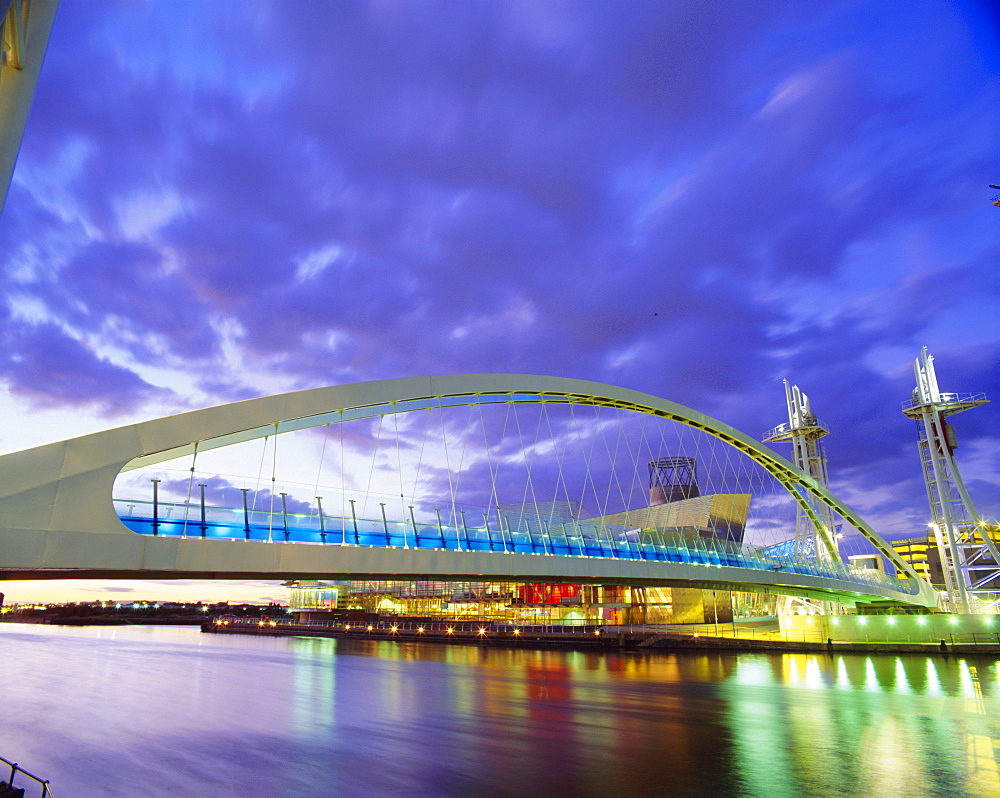 Bridge and Lowry Centre, Manchester, England