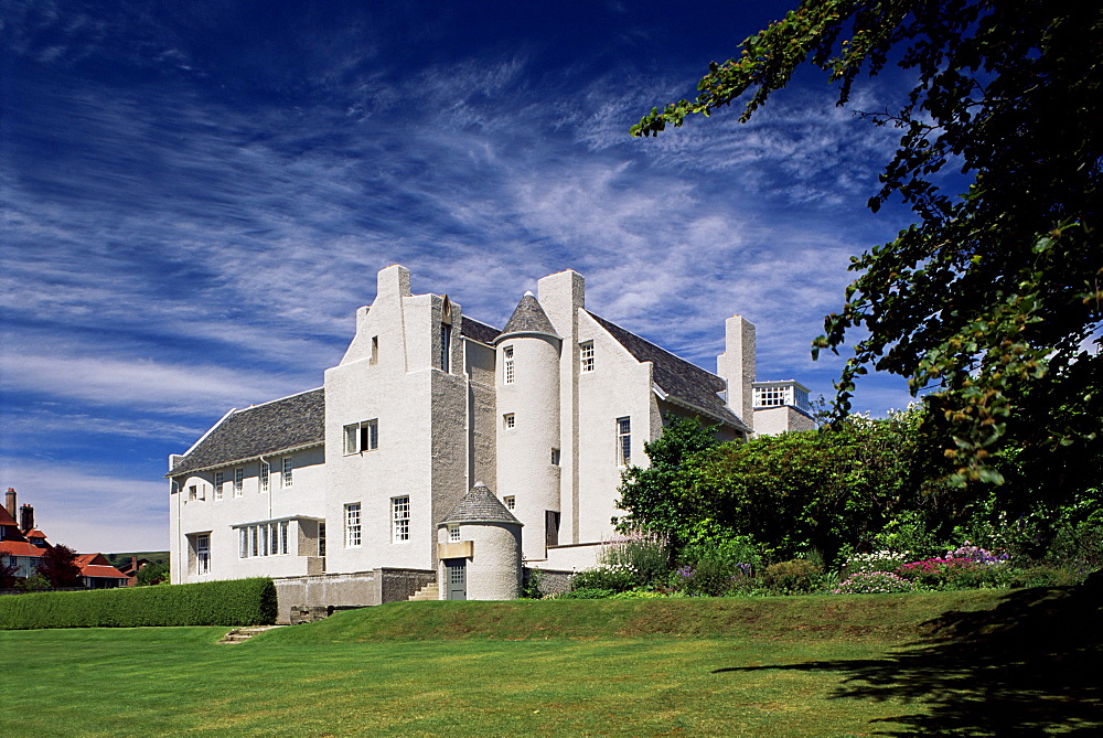 Hill House, built 1902-1904 by Charles Rennie Mackintosh, Helensburgh, Scotland, United Kingdom, europe