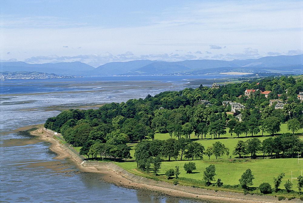 Dumbarton Castle on the north shore of the River Clyde, from where Mary Queen of Scots sailed to France in 1548, Dunbartonshire, Scotland, United Kingdom, Europe