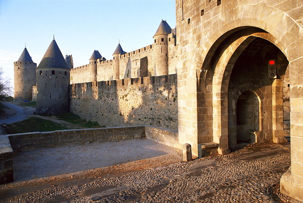 Carcassonne, UNESCO World Heritage Site, Aude, Languedoc-Roussillon, France, Europe