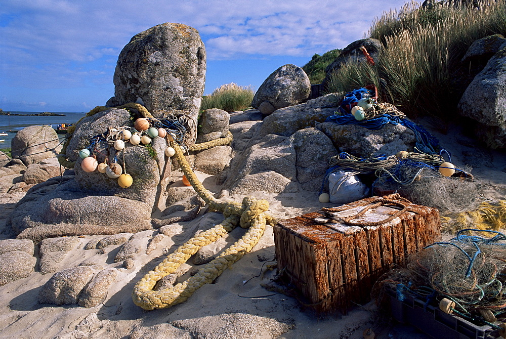 Fishing equipment, Isles of Scilly, United Kingdom, Europe