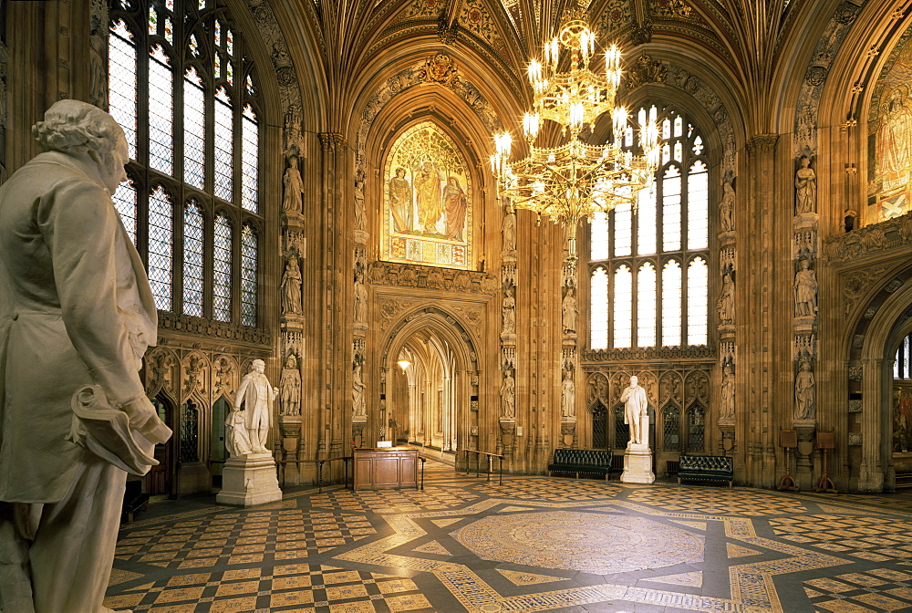 Central Lobby, Houses of Parliament, Westminster, London, England, United Kingdom, Europe