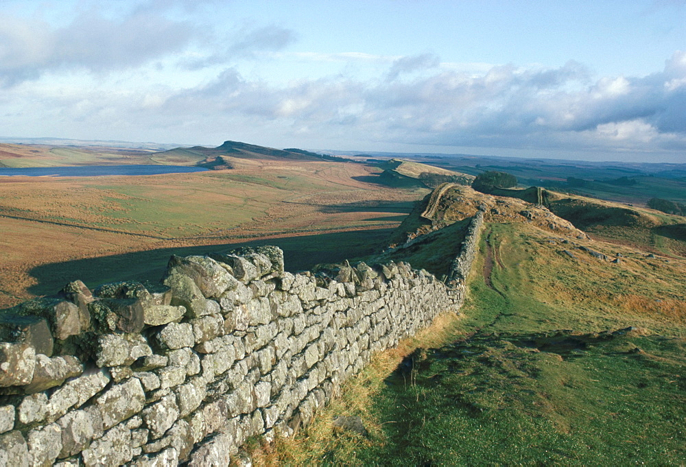 Hadrian's Wall, UNESCO World Heritage Site, Northumbria, England, U.K., Europe