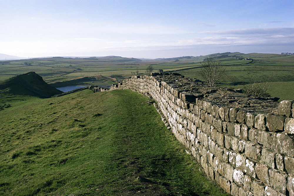 Hadrian's Wall, UNESCO World Heritage Site, Northumberland, England, United Kingdom, Europe