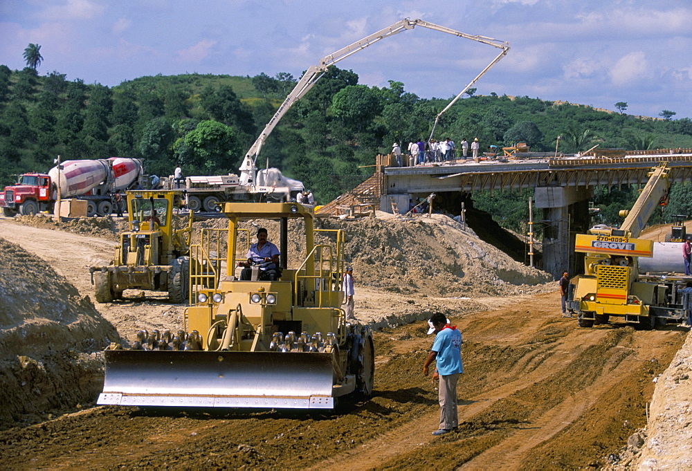 New coastal expressway under construction, Mexico, North America