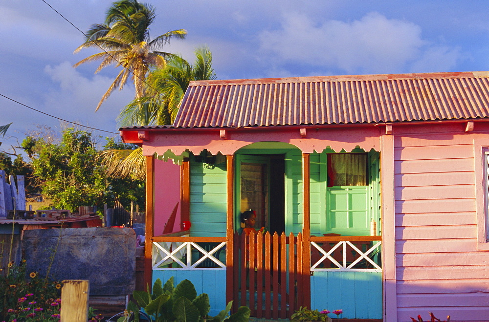 Chattel house, St. Kitts, Caribbean, West Indies