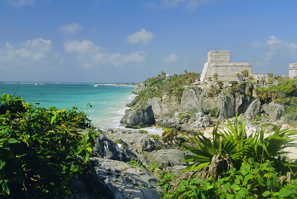 Mayan archaeological site, Tulum, Yucatan, Mexico, Central America