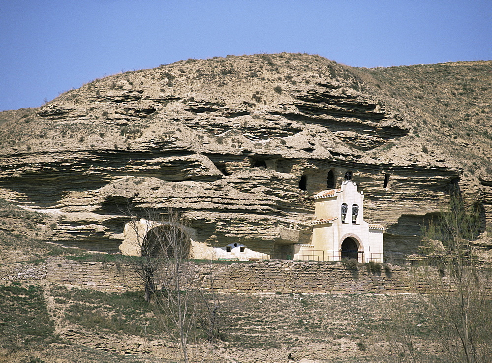 Troglodyte church, Rioja, Castilla y Leon, Spain, Europe