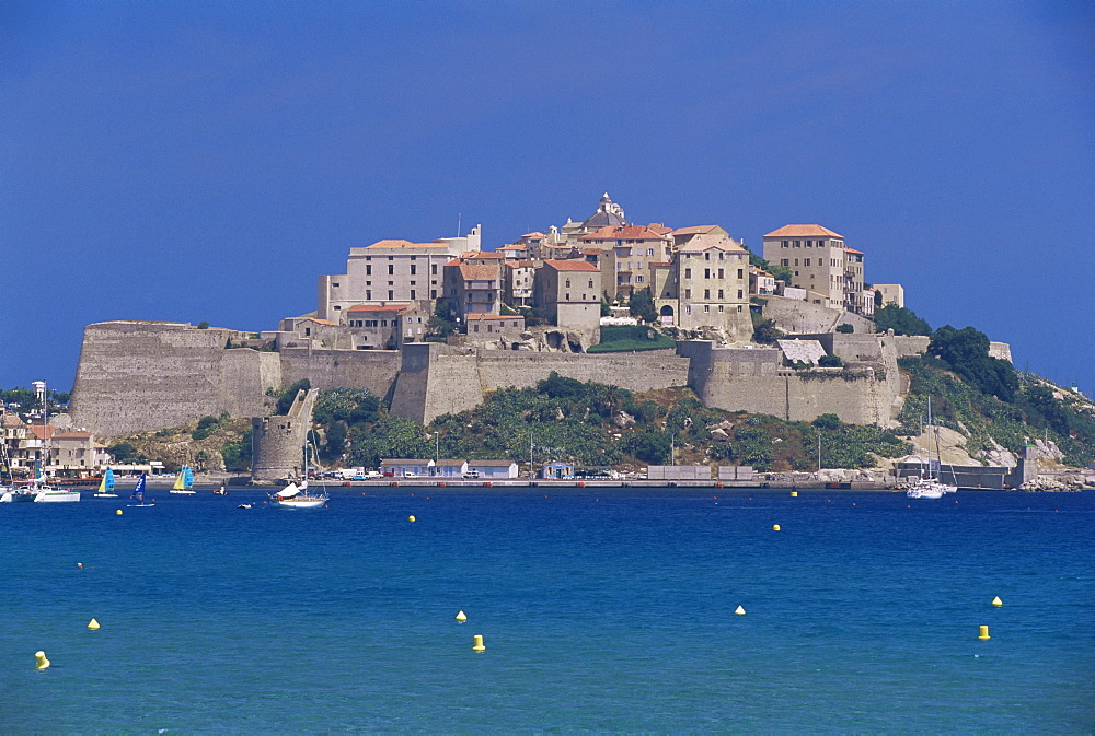 The citadel, Calvi, Corsica, France, Mediterranean, Europe