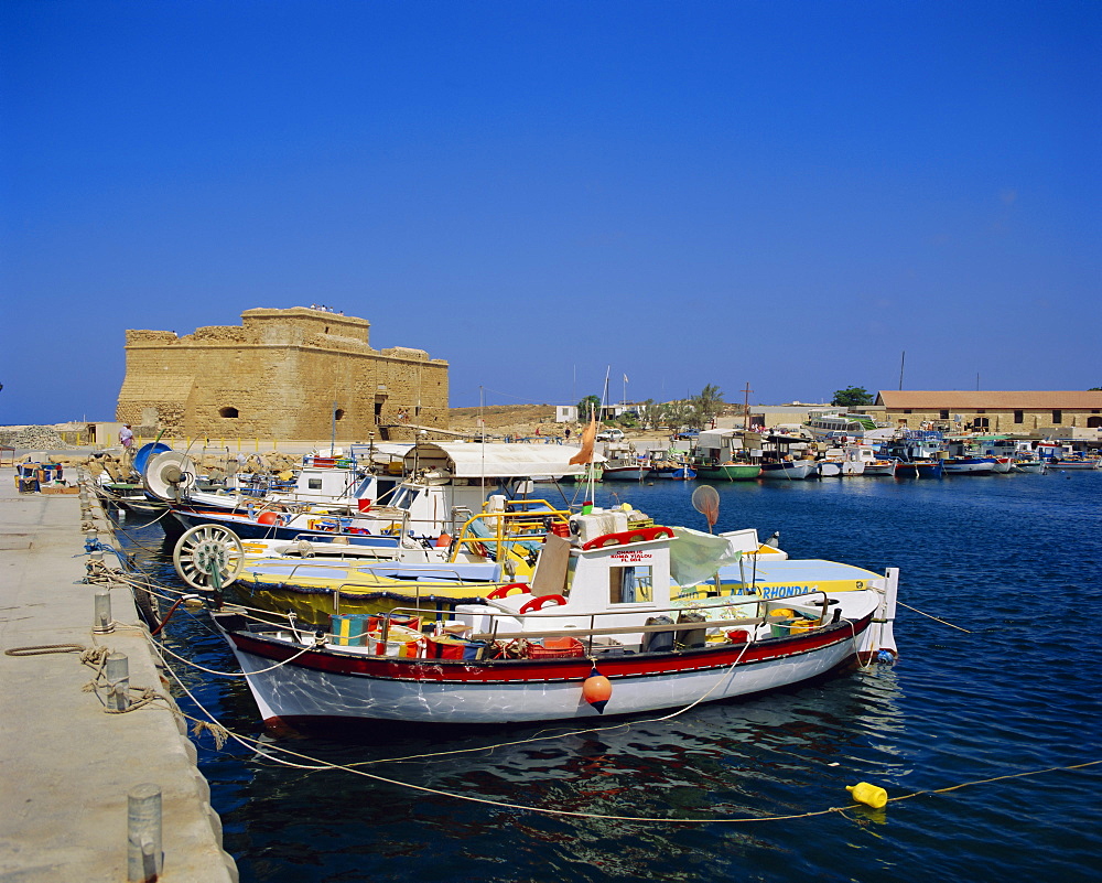 Paphos harbour, Cyprus, Europe