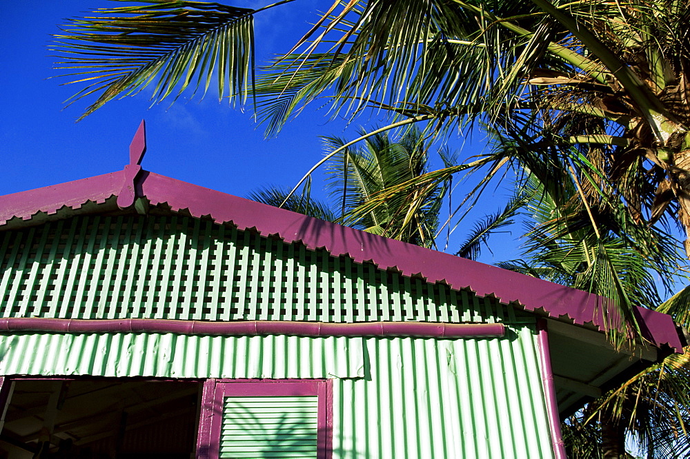 Colourful house, St. Lucia, Windward Islands, Caribbean, West Indies, Central America