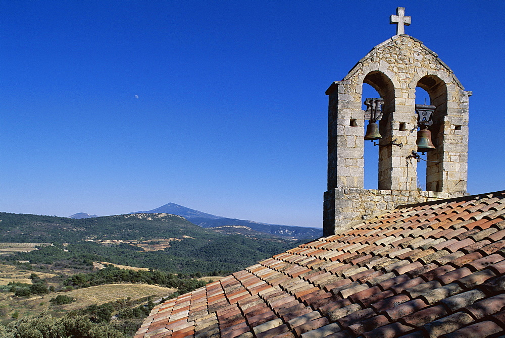 View of Mont Ventoux from Suzette, Provence, France, Europe