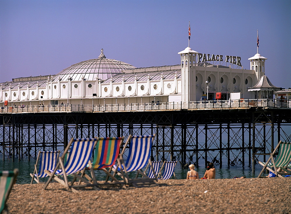 Brighton Pier (Palace Pier), Brighton, East Sussex, England, United Kingdom, Europe