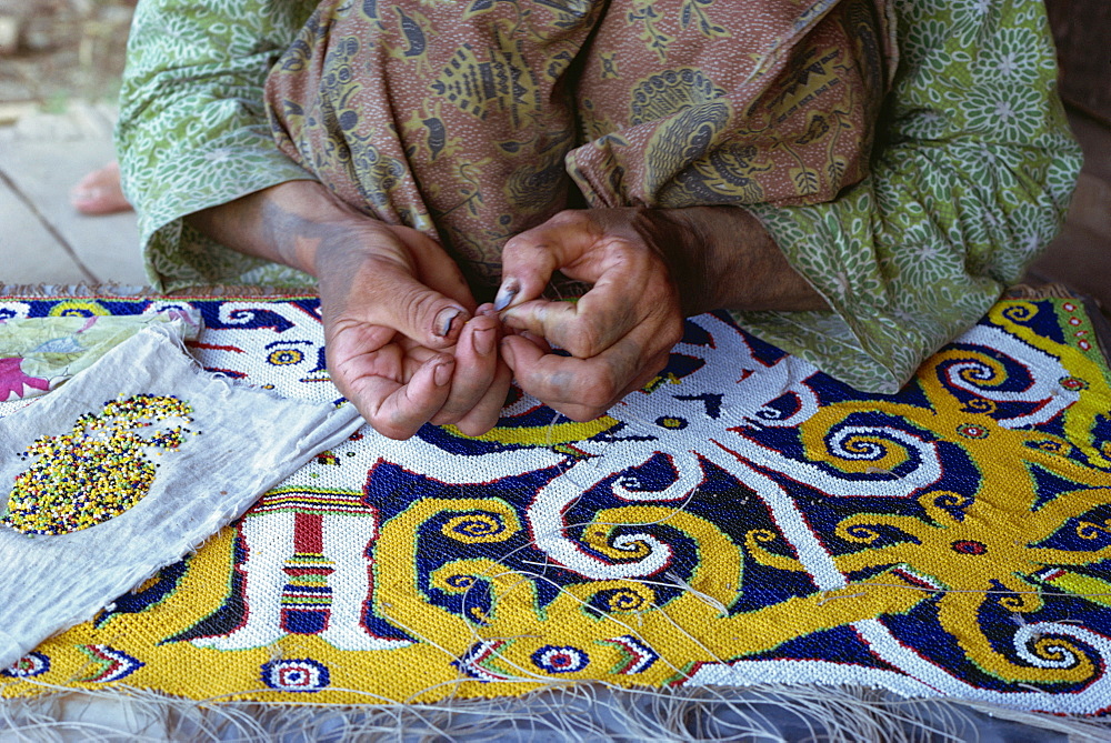 Kenyah beadwork, Kalimantan, Indonesia, Southeast Asia, Asia