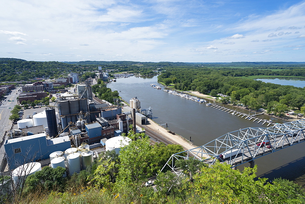 The Mississipi River at Red Wing, Minnesota, United States of America, North America