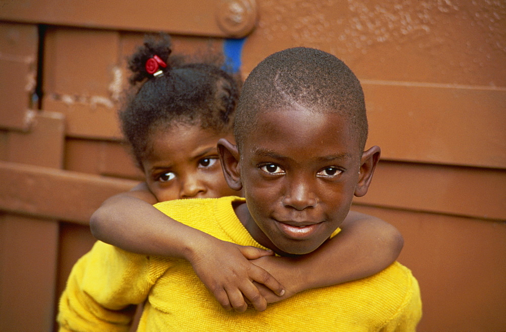 Young children, St. Thomas, Virgin Islands, West Indies, Caribbean, Central America