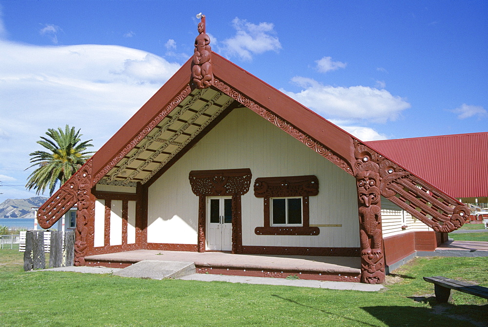 Traditional Maori religious centre, Gisborne, East Coast, North Island, New Zealand, Pacific