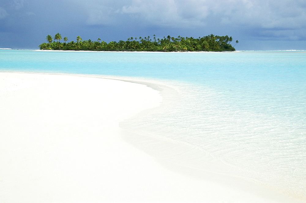 One Foot Island, Paradise beach, Aitutaki, Cook Islands, South Pacific, Pacific