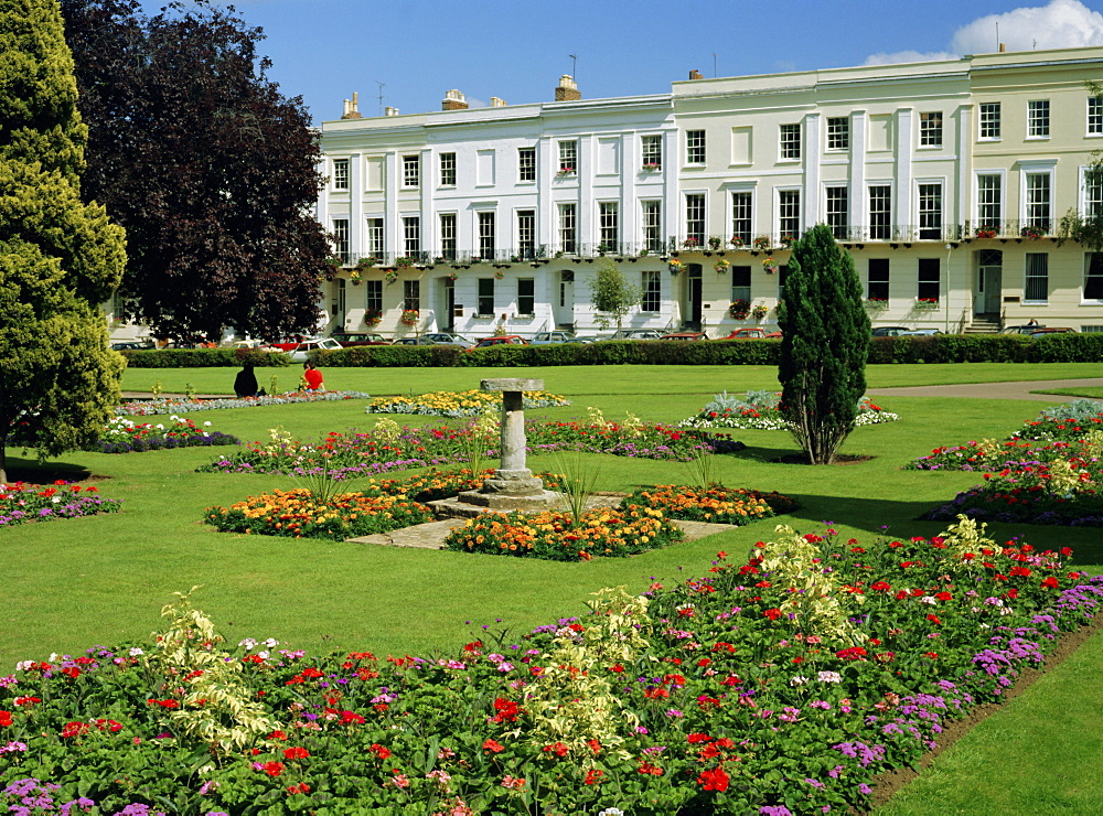 Imperial Gardens and Regency Terrace, Cheltenham, Gloucestershire, England, UK, Europe