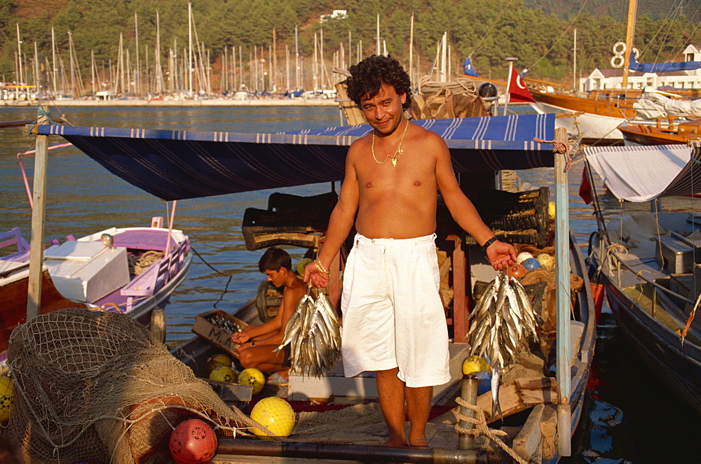 Fresh fish for local restaurant, Marmaris, Anatolia, Turkey, Asia Minor, Eurasia