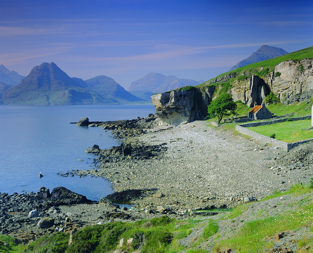 Elgol and the Cuillin Hills, Isle of Skye, Highlands Region, Scotland, UK, Europe