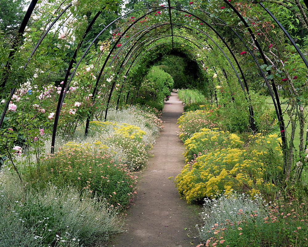 Gardens, Crathes Castle, Grampian, Scotland, United Kingdom, Europe