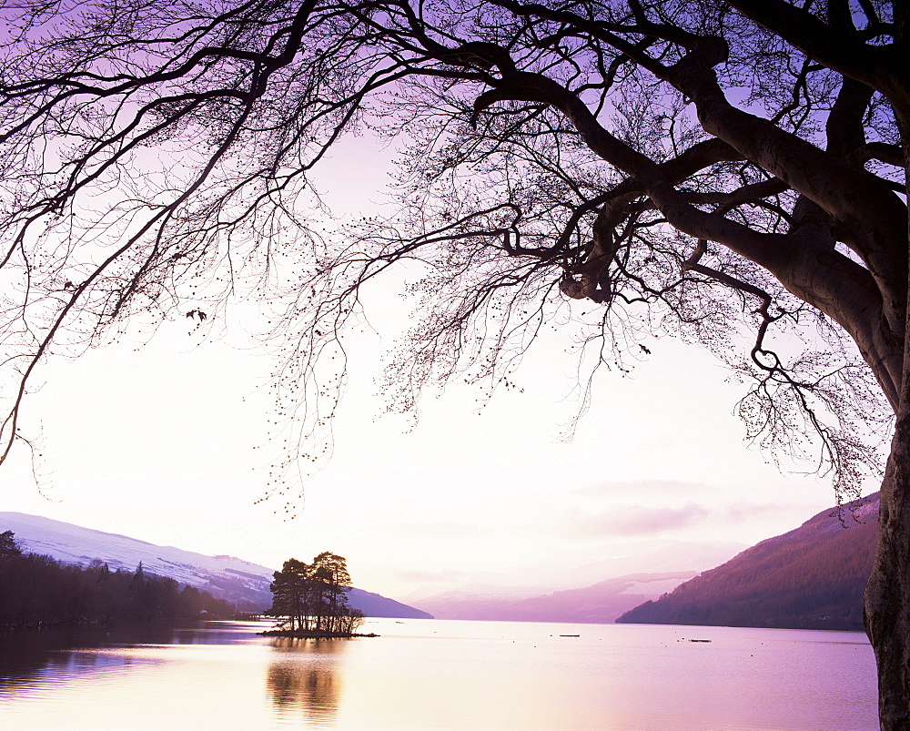 Loch Tay in the evening, Tayside, Scotland, United Kingdom, Europe